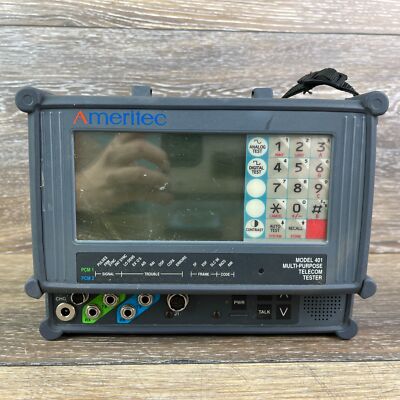 Ameritec AM-401 Gray LCD Display Portable Digital Multi-Purpose Telecom Tester