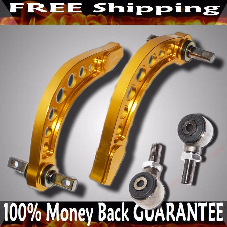 KIT DE BRAÇO DE CONTROLE ADJ CAMBER TRASEIRO DOURADO EMUSA ajuste 06-13 HONDA CIVIC FA FG JDM - Imagem 2 de 2