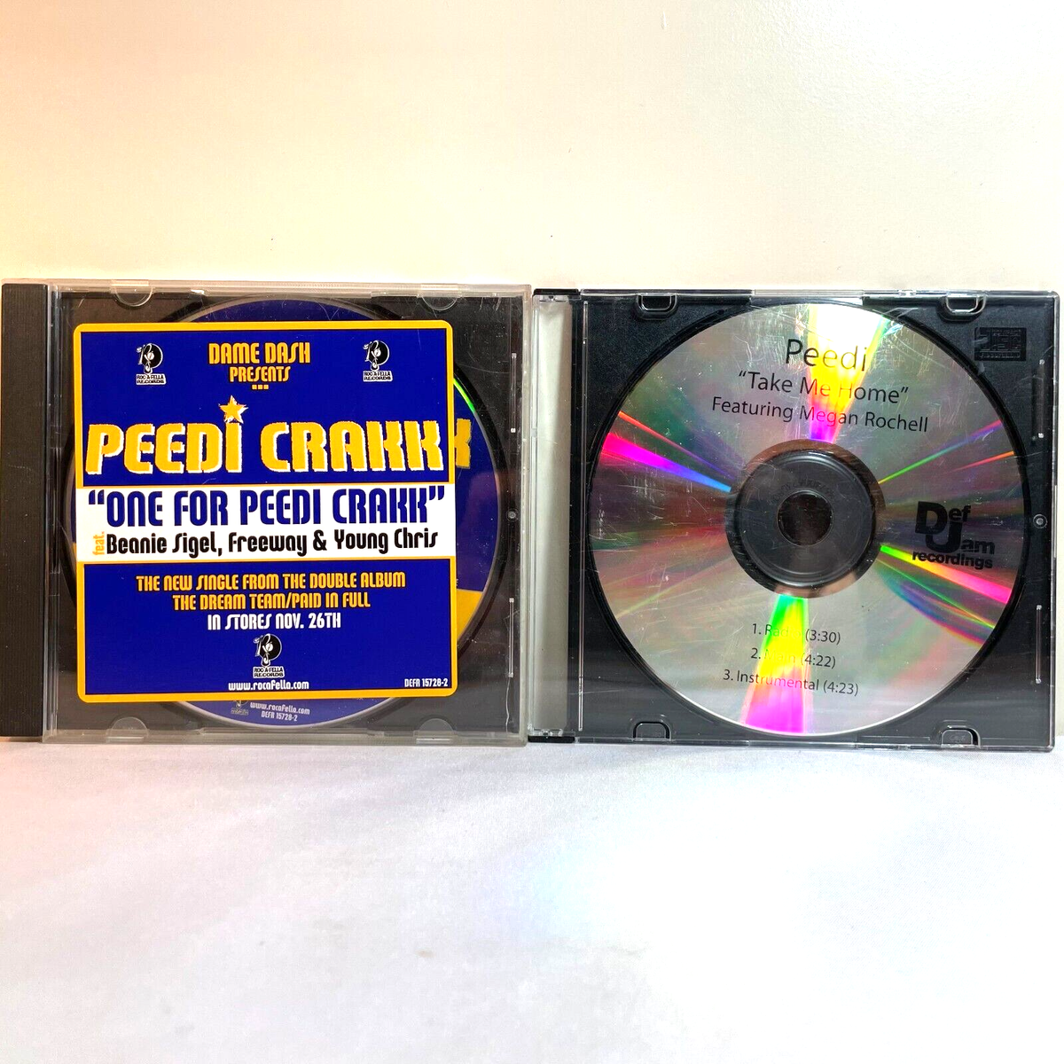 PEEDI CRAKK: ONE FOR PEEDI CRAKK / TAKE ME HOME (CD) Promo Single