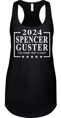 Spencer Guster Election Voting Humor Joke Funny Parody Satire Racerback Tank