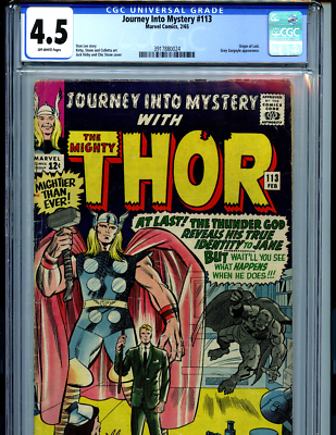 Thor Journey Into Mystery #113 CGC 4.5 1965 Origin of Loki Marvel