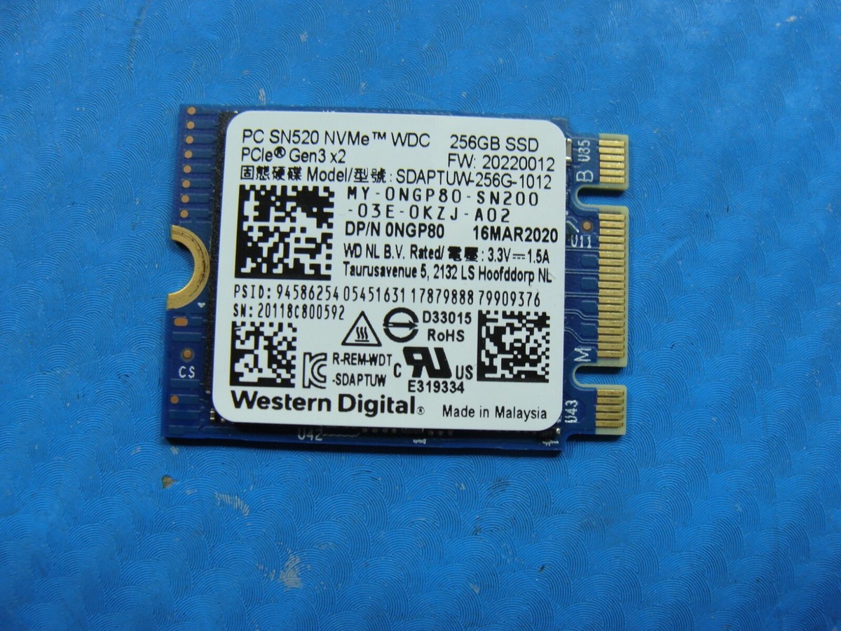 Hard Drive Dell Latitude 5300 Ssd Upgrade Dell 5300 WD 256GB NVMe