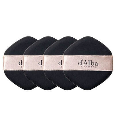 D'ALBA Cover Pact Puff 4EA Air Puff Sponges Air Cushion Puff Korean Makeup Tool 