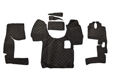 Eco Leather Floor Mats Black for Axor 2005-2012 Atego 2010-2012