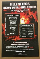 DREAM THEATER & MEGADETH & ANTHRAX Rare TOUR PROMO POSTER of 2006 CD 11x17 MINT