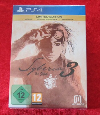 Syberia 3 B.H. Sokal Limited Edition, PS4 PlayStation 4 Spiel, Neu, deutsche V.