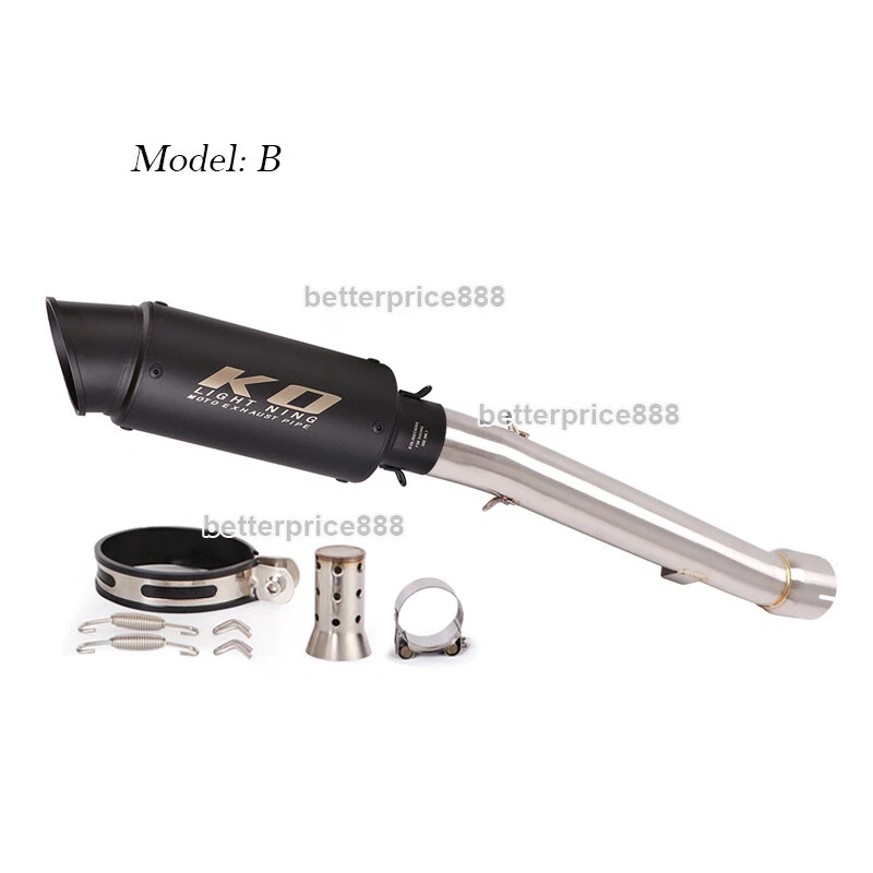 For Yamaha FZ1N 2001~2005 Exhaust Middle Pipe Link Mufflers Tips With DB Killer - Image 4 of 4