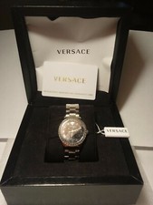 N.I.B. Womens Versace Swiss Quartz Stainless Steel Dress Watch New Battery w Tag
