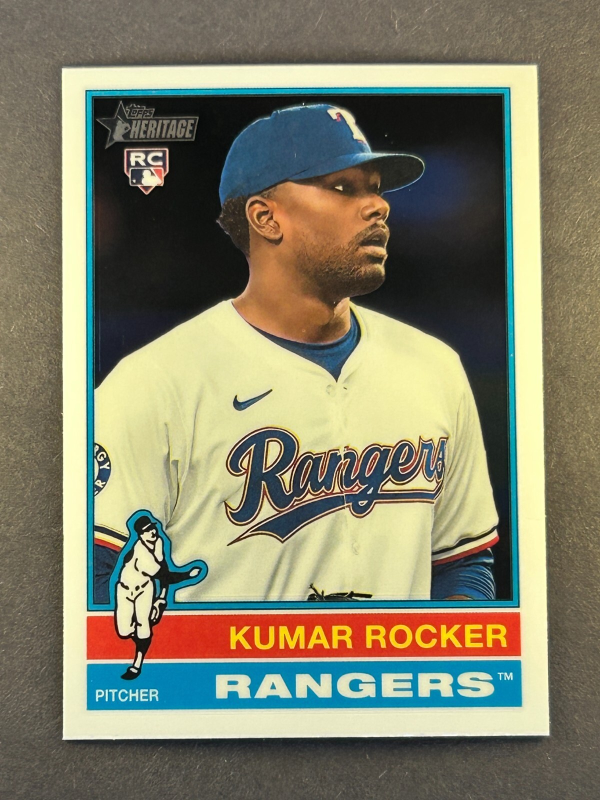 2025 Topps Heritage - Kumar Rocker #179 (RC) - Chrome - Texas Rangers