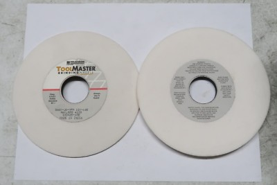 #ad 2 pcs MILACRON Toolmaster 6quot; x 1 2quot; x 1 1 4quot; Concave Grinding Wheels 9A60 J6 VFM $49.99