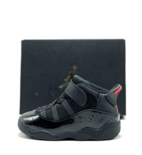NEW Toddler NIKE AIR JORDAN 6 RINGS TD BLACK/ANTHRACITE-RED 323420 026
