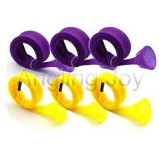 3/5/10 pcs Purple Fishing Rod Covers Pole Nylon Protector Rod Sock Jacket Yellow