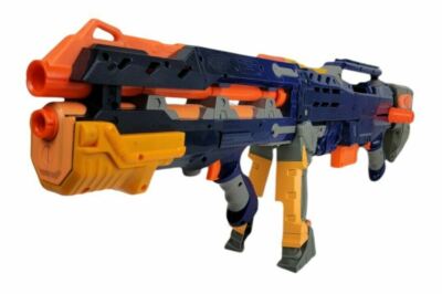 Nerf N-Strike Longshot CS-6 Blue Dart Blaster Rifle Gun Toy No