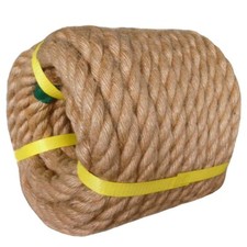 Twisted Manila Rope Jute Rope 3/4 in x 50 ft Natural Thick Hemp Rope for Crafts.