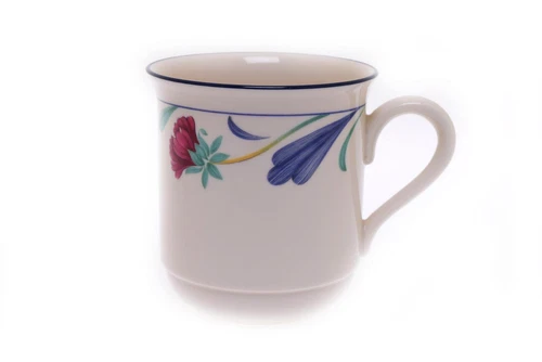 Lenox Chinastone Poppies On Blue Coffee Tea Cup Mug
