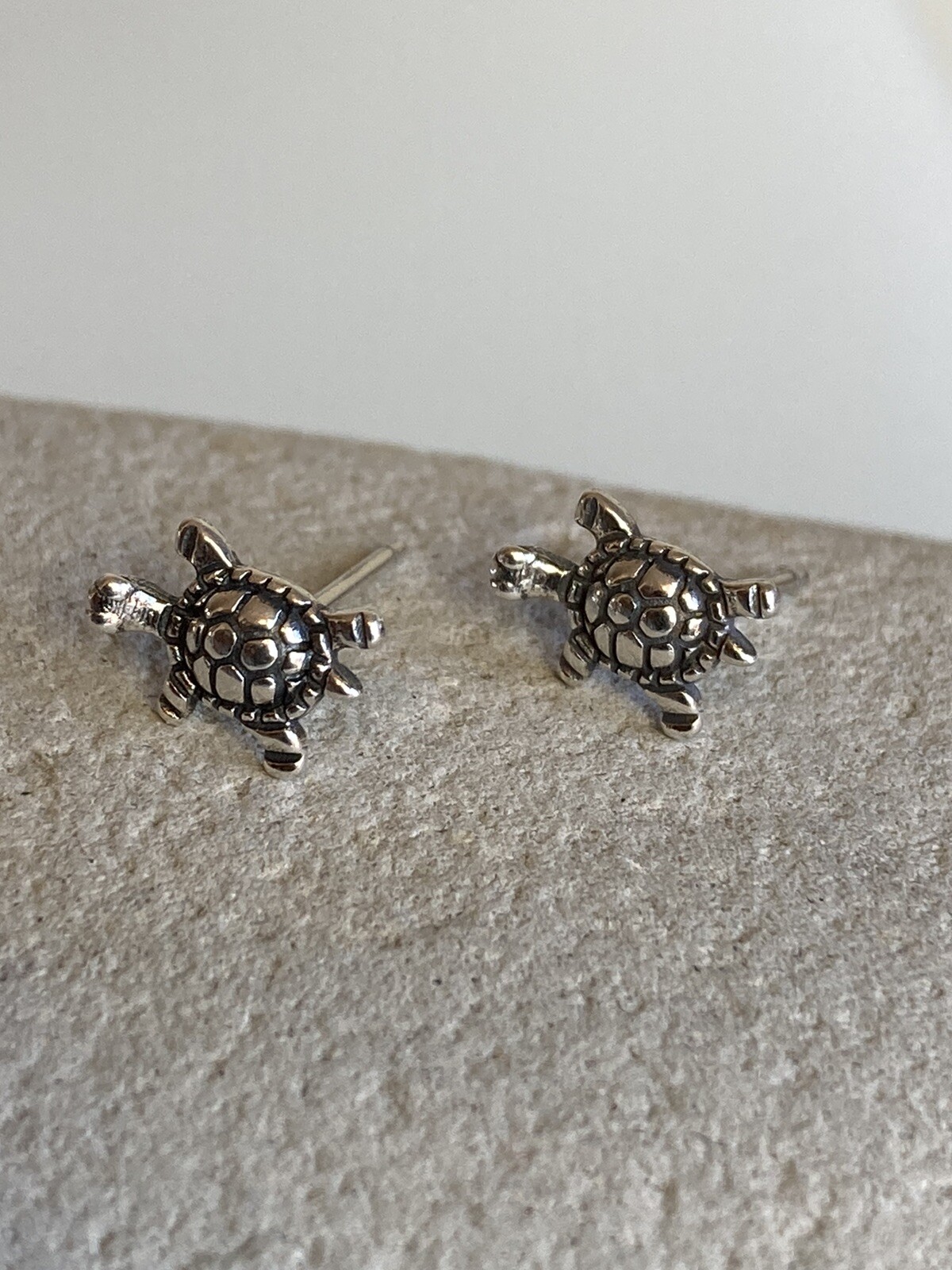 New Sterling 925 Solid Silver Turtle Stud Earring… - image 7
