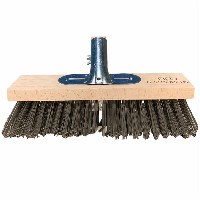 Wire Broom Head Metal Bristle Brush Outdoor Patio Cleaner Moss Algae