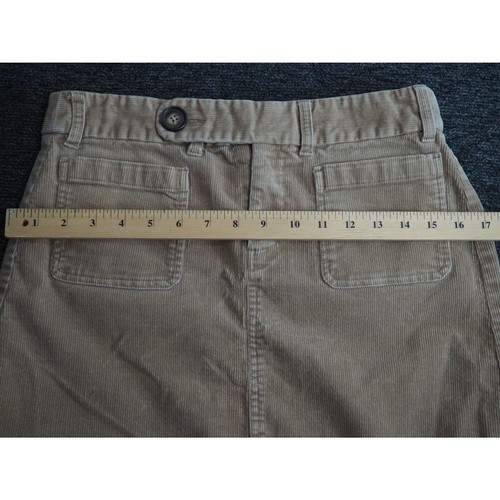 Sahalie Corduroy Skirt Womens Size 6 brown four pockets tan brown - Picture 7 of 7