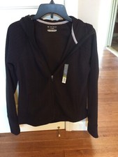 Women  s Tek Gear Hooded Jacket, Super Cute Size S, Mineral Black , Brand New