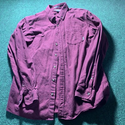 Chemise Heritage Eddie Bauer Chamois Flanelle Rouge – XL-TALL (fabriqué USA)