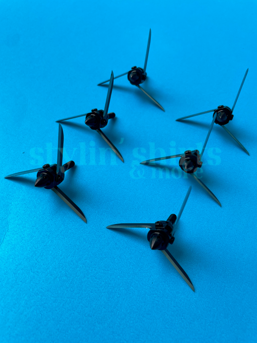 100 Grain 2-Blade Precision Screw-in Broadhead, Archery Arrow Field - Foto 2