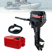 12HP Outboard Motor,2-Stroke 169CC Engine, 3-Blade Propeller, 8-30 Km/H,6.34 Gpm