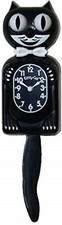 Vintage Kitty Cat Wall Clock Classic Retro Ro...
