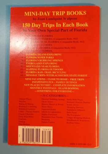 Florida Rail-Trail Bicycling Book. VGT 1994. Joan Scalpore. 84 Pages. - Picture 3 of 6