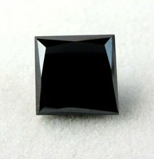 75 ct. Loose Princess Cut Black Diamond Or Jewelry Great Shine With Certified