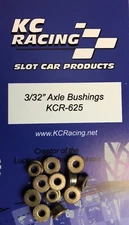 6 Pair 3/32 X 3/16 Flanged Oilite Bushings KCR-625 1/24 Slot Car
