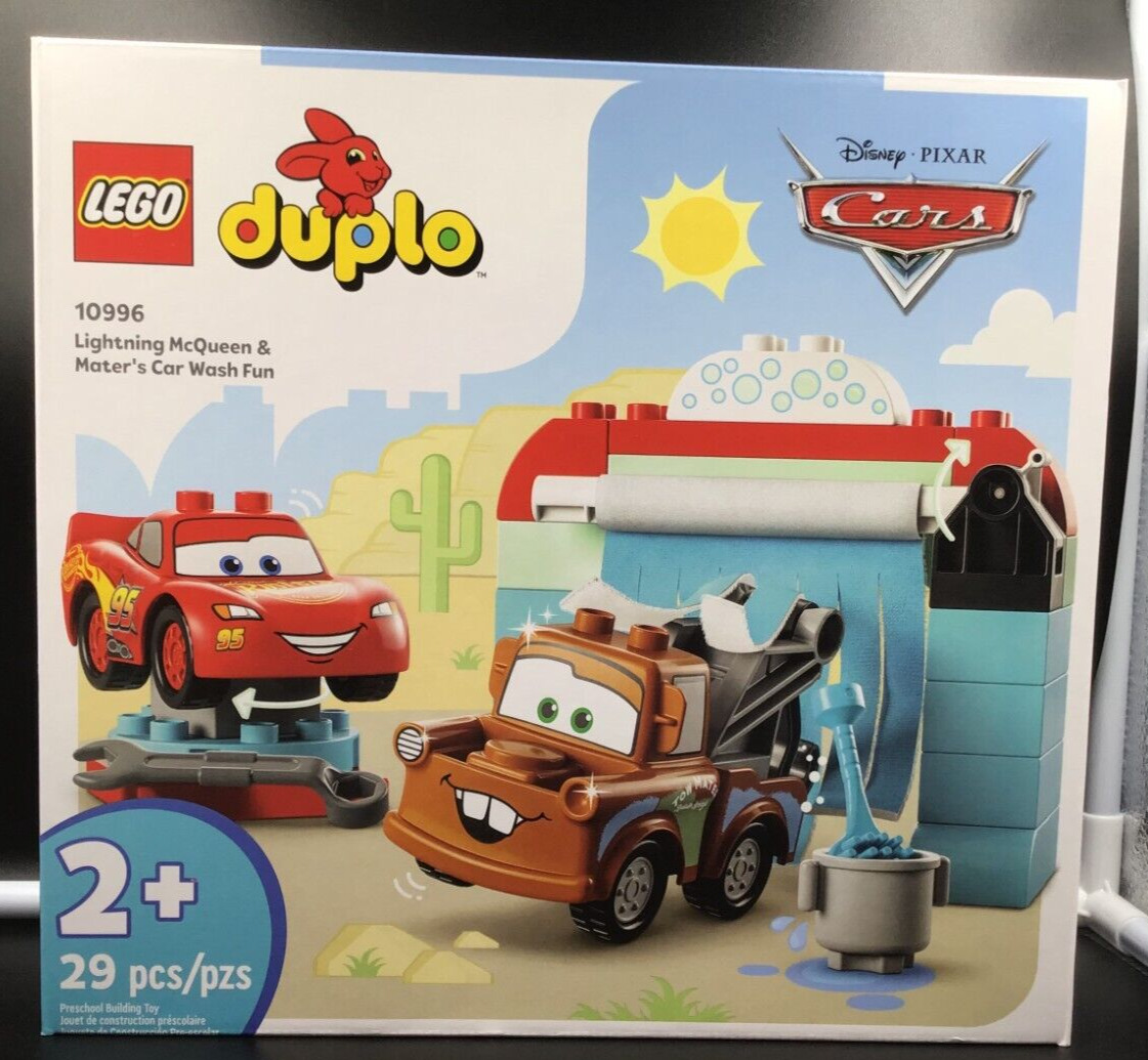 LEGO DUPLO 10996 Disney and Pixar Cars Lightning McQueen & Mater Car Wash Fun