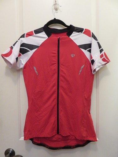PEARL IZUMI WOWEN CYCLING JERSEY RED BLACK WHITE SIZE XLARGE NWT