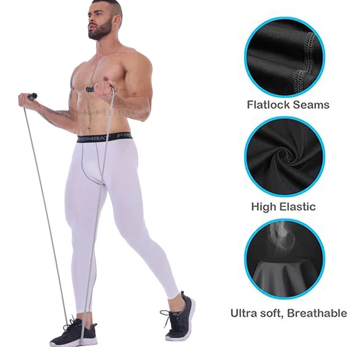 Herren Kompressions Leggings Hose Trousers Fitness Baskerball Jogginghose HEISS - Bild 7 von 24