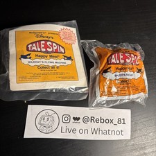 Vintage 1989 McDonald's TaleSpin Happy Meal Toys Set of 2 - New In Bag
