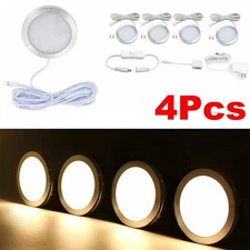 Under Cabinet LED Light For Kitchen Cabinet Lighting 4 Puck Lights Warm White US