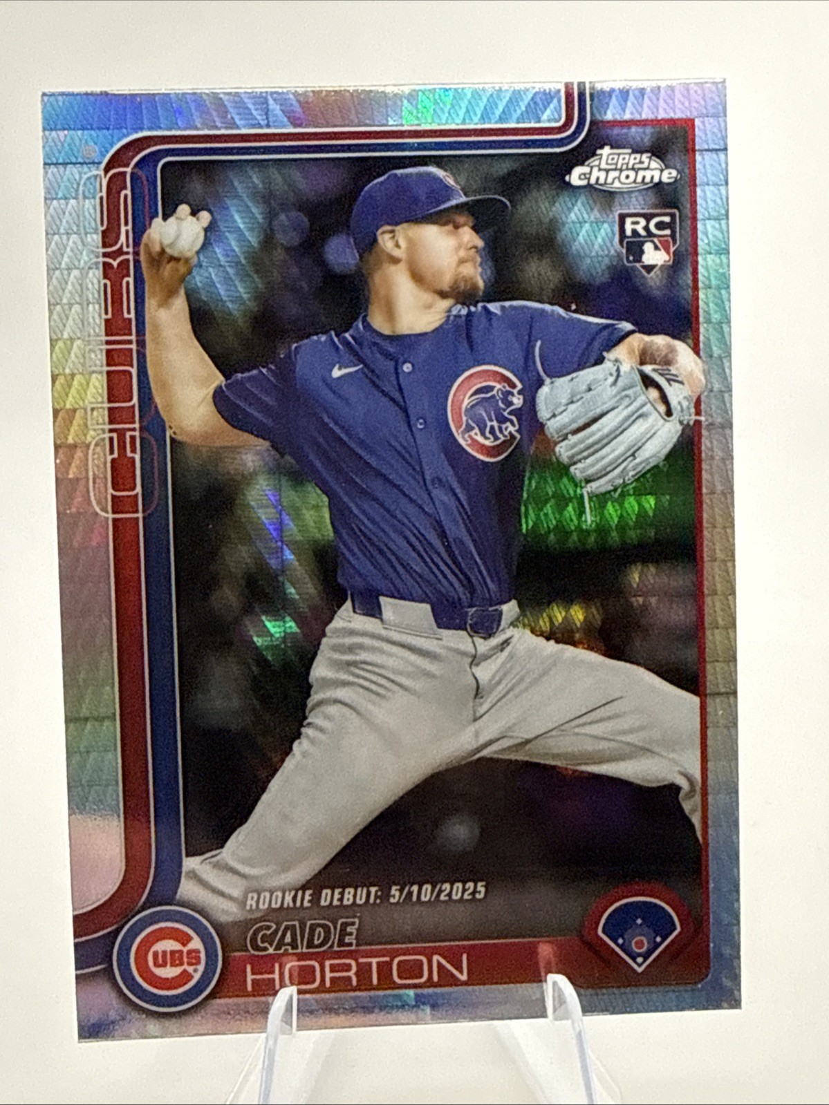 2025 Topps Chrome Update Cade Horton Prism Refractor Rookie Debut #USC102 Cubs
