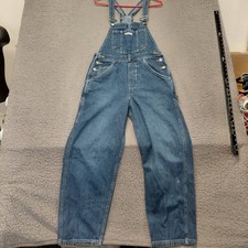 Vintage Levi's 1999 Denim Jean Overalls Size Medium Dry Goods Carpenter Y2K Read