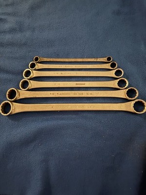Blackhawk Tools BW13 SAE Angl-Head Box Wrenches Set 3/8 -1  USA Made