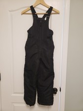 SWISS TECH Youth Black Waterproof Insulated Bib Snow Ski Pants S Size 6-6X