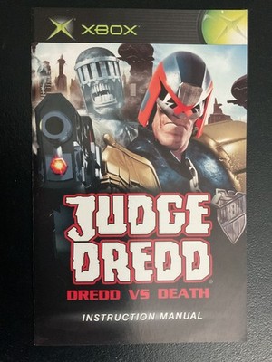 Judge Dredd Dredd vs. Death Microsoft XBOX Instruction Manual Only