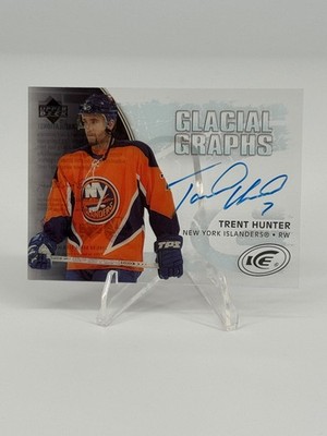 2005-06 Upper Deck Ice Glacial Graphs #GGTH Trent Hunter NM-MT Auto NY Islanders