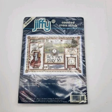 Vintage Golf Dimensions Sunset Jiffy Golfer's Motto Cross Stitch Kit 16721