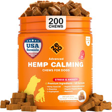 Hemp Calming Chews for Dogs Anxiety 200 Pcs - Beef Flavored - Dog Anxiety Relief