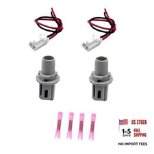 2Pcs T10 Bulb Socket Backup Reverse Light Holder Connector Wiring Harness