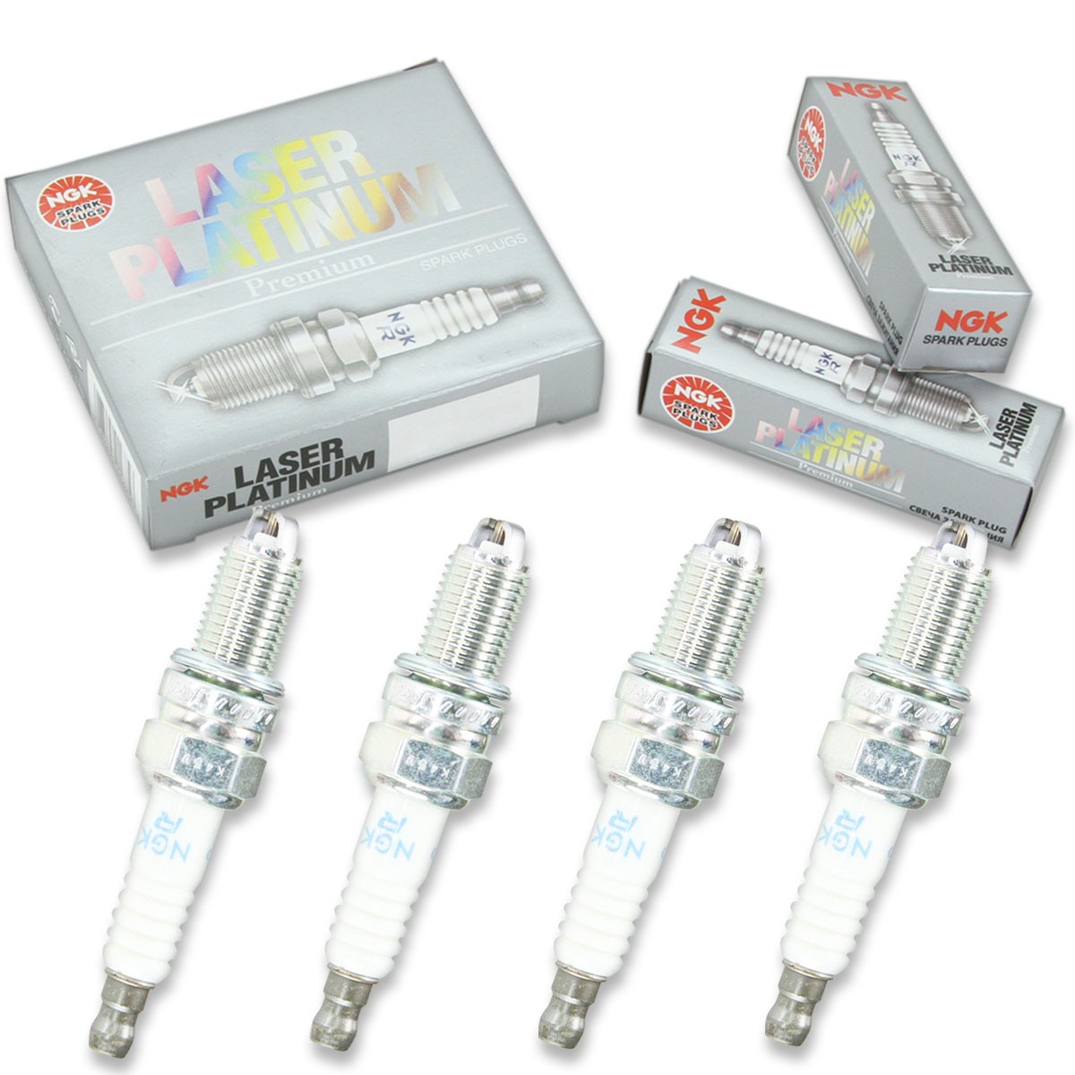 4 pc NGK 7415 DCPR8EKP Laser Platinum Spark Plugs for YR6LDE 12 12 0 022 902 gt