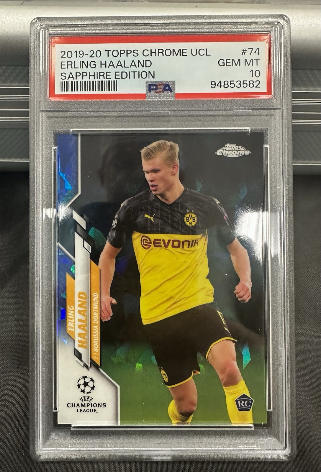 2019-20 Topps Chrome UEFA Champions League Sapphire Edition - Erling Haaland #74