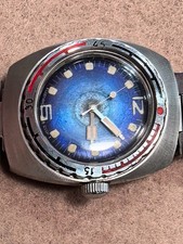 Orologio Vintage Vostok Amphibia Barrel 119 URSS Subacqueo Cal 2209 Quadrante Blu - FUNZIONANTE