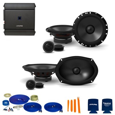 Alpine S-S65C 6.5'' Speakers, S-S69C 6x9'' Speakers with S-A32F Amp and Wiring