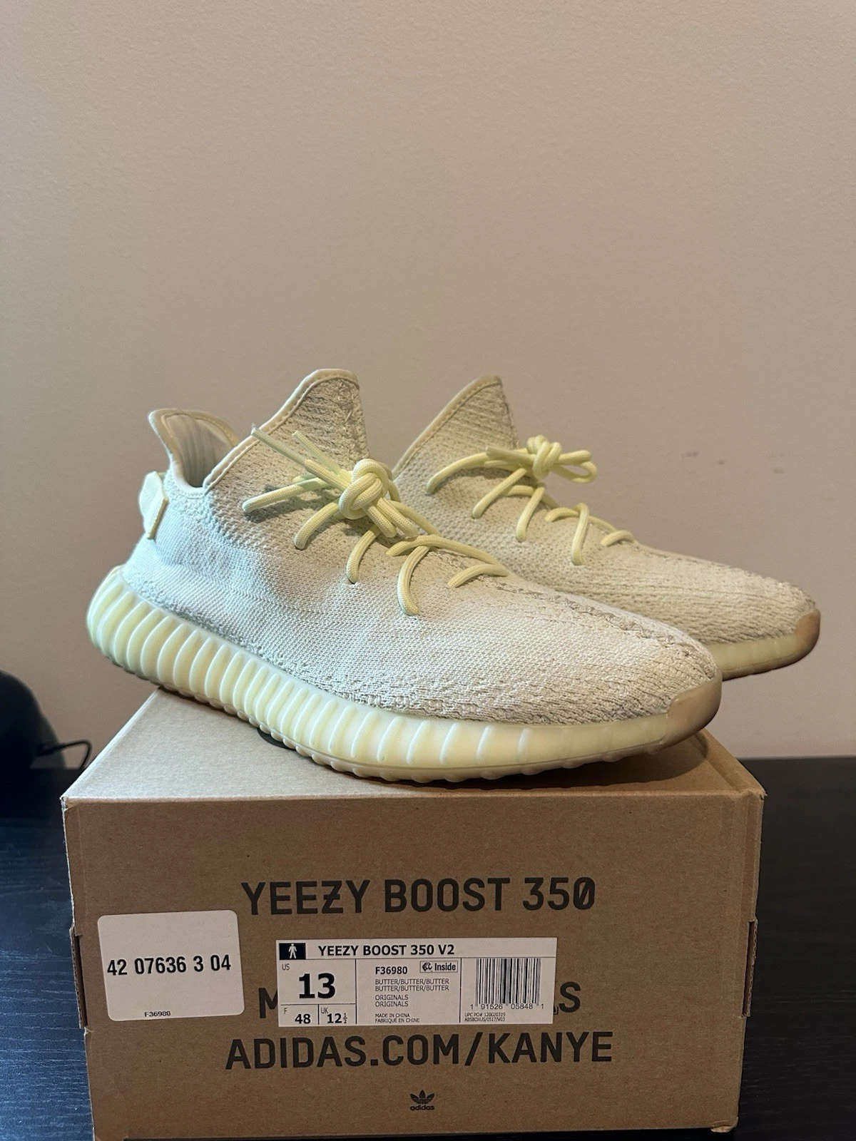 Taglia 13 Adidas Yeezy Boost 350 V2 Burro