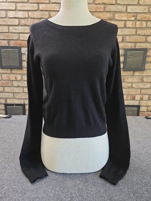 Brandy Melville Cropped Ribbed Knit Sweater Womans OS Soft Minimalist Coquette 